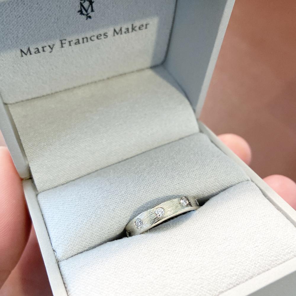 Custom Stories: Kate's Diamond Wedding Band Mary Frances Maker