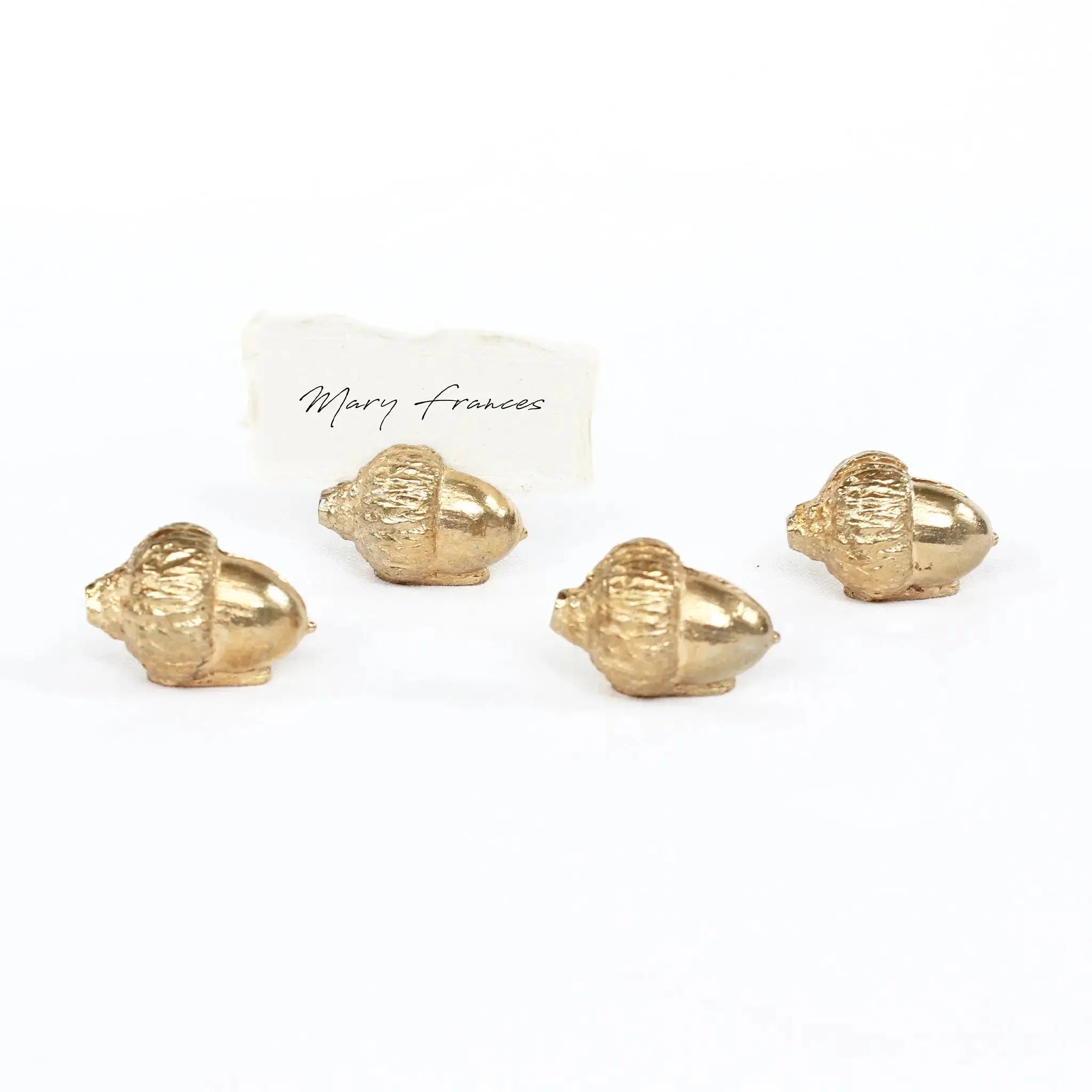 Acorn Place-Card Holders, Set of 4 Mary Frances Maker