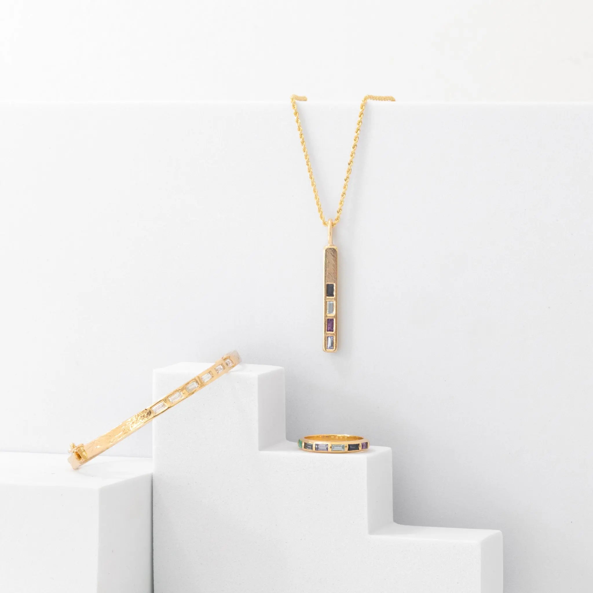 Baguette Bar Pendant Mary Frances Maker