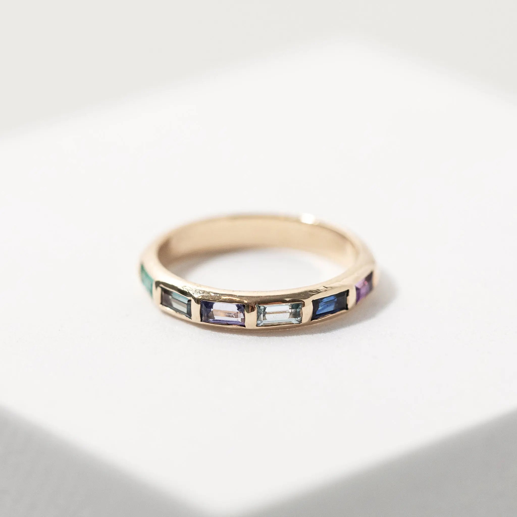 Baguette Birthstone Ring Mary Frances Maker