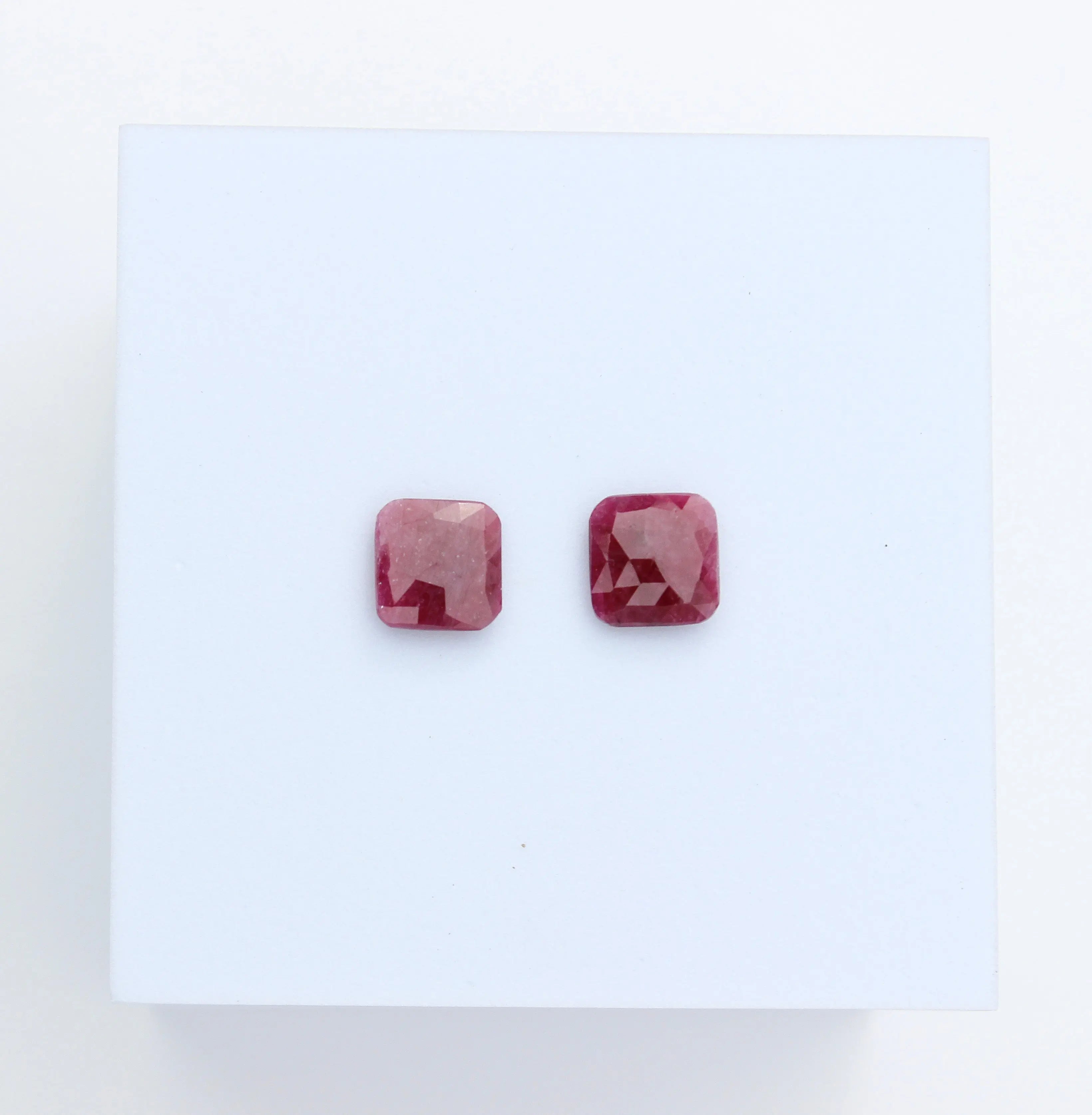 Cushion Cut Ruby Pair Mary Frances Maker