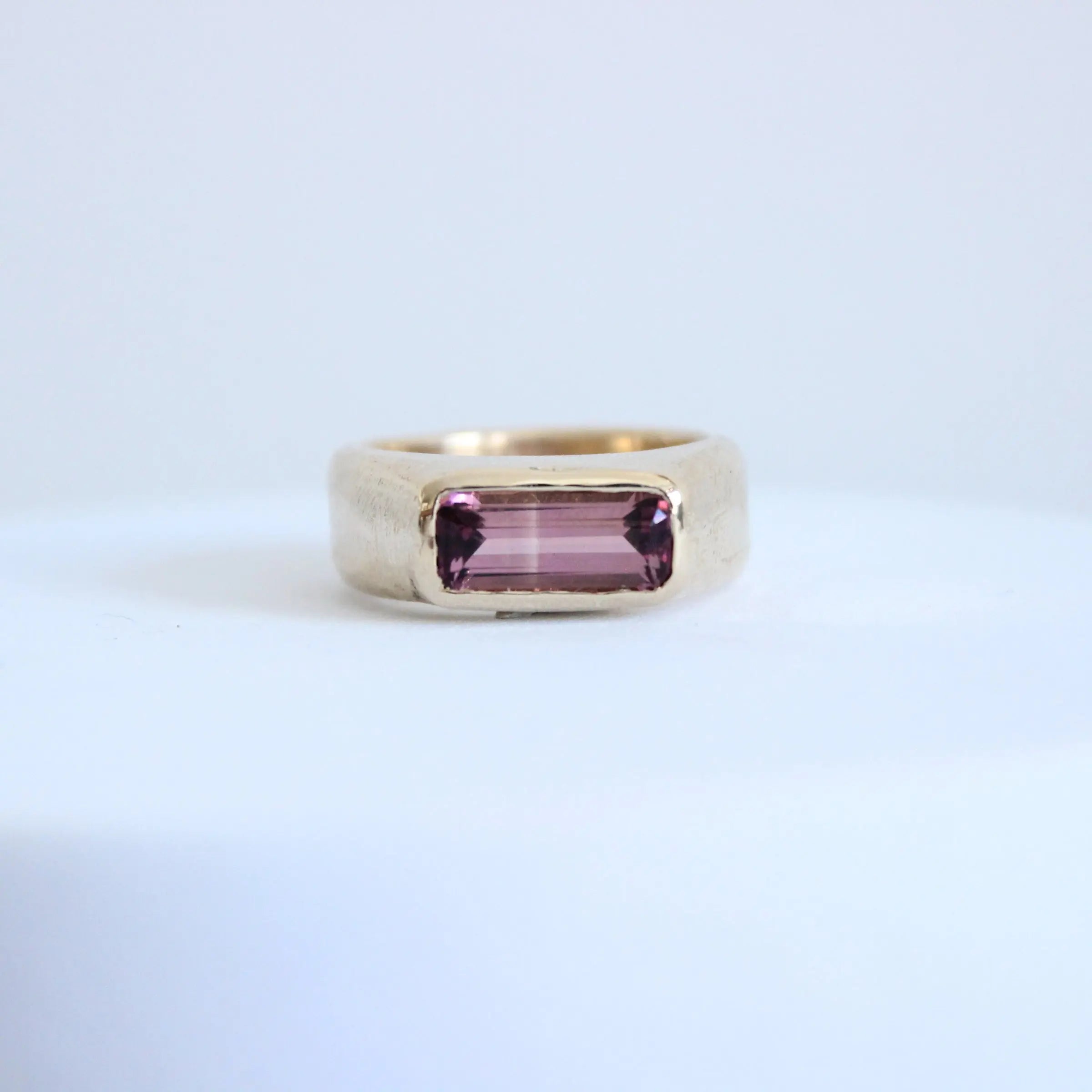 Pink Tourmaline Stacking Ring Mary Frances Maker