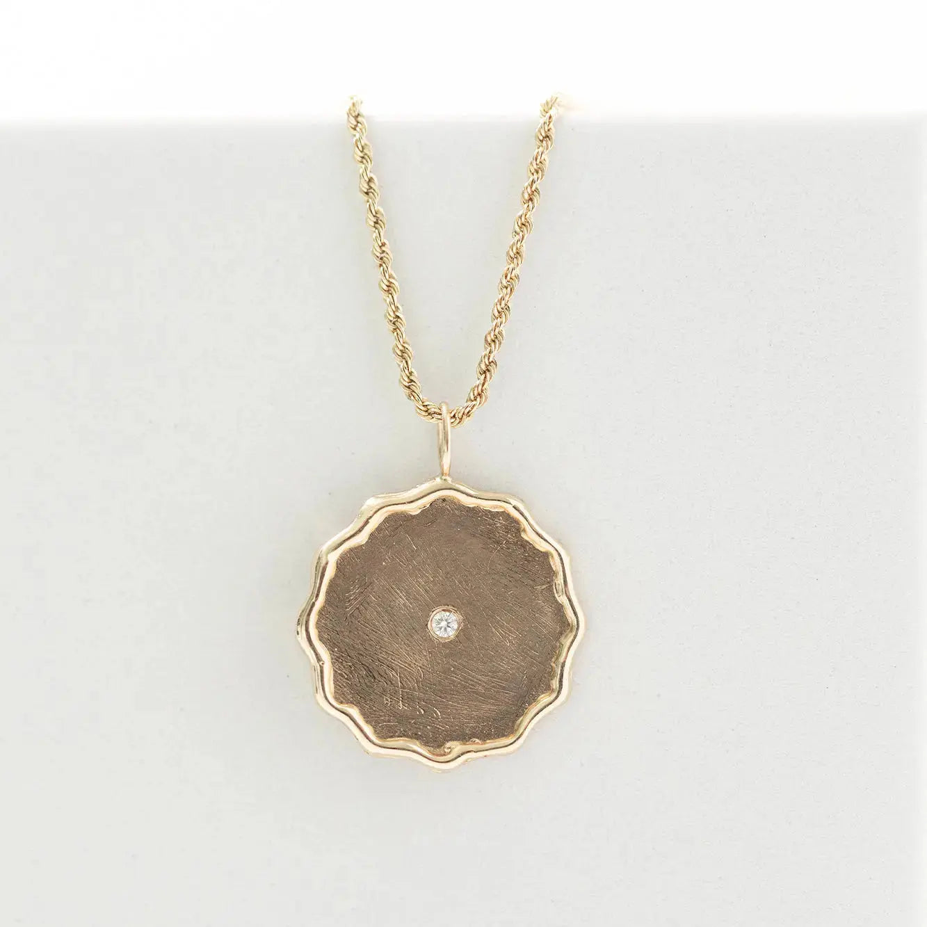 RTS Wavy Disc Pendant Mary Frances Maker