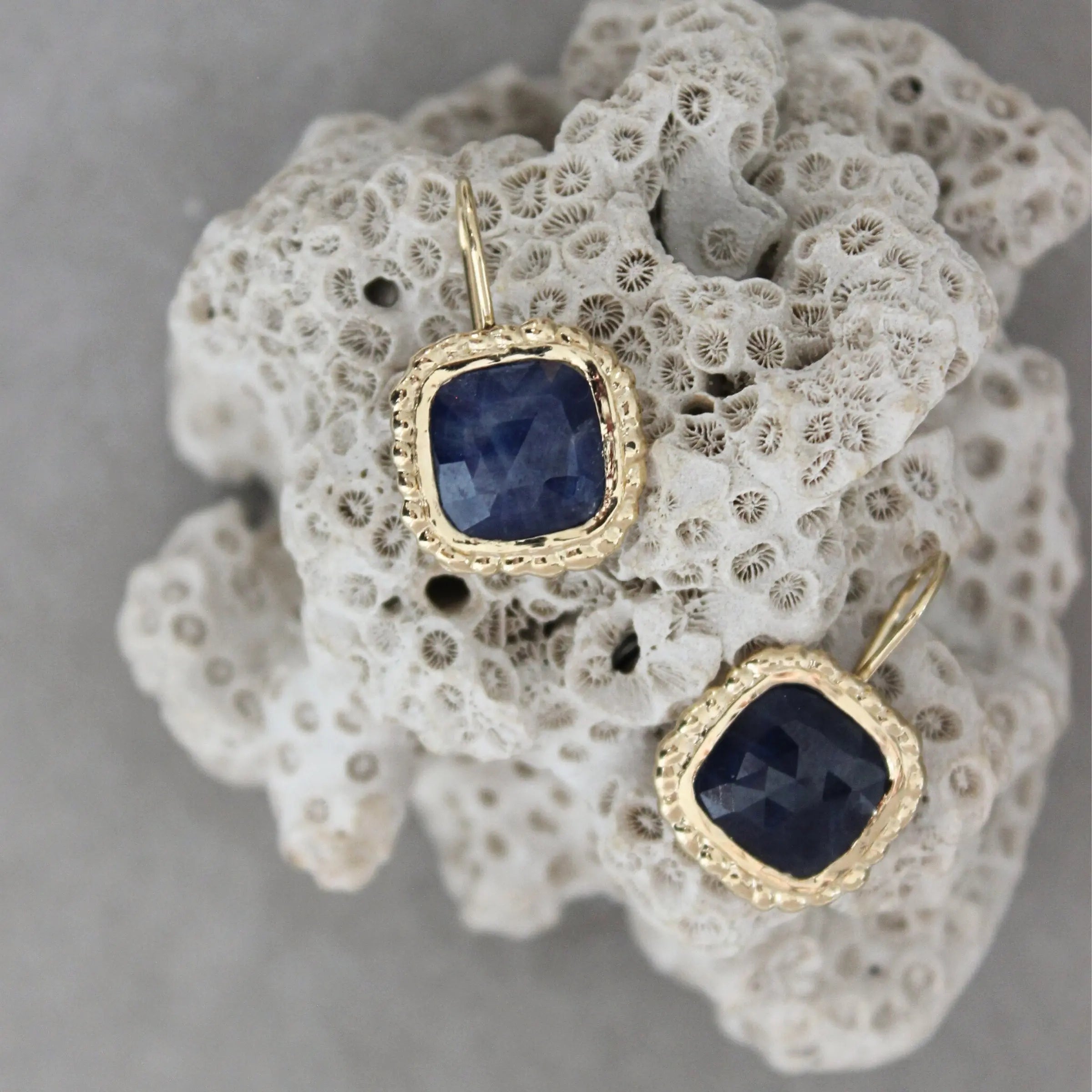 Sapphire Drop Earrings Mary Frances Maker