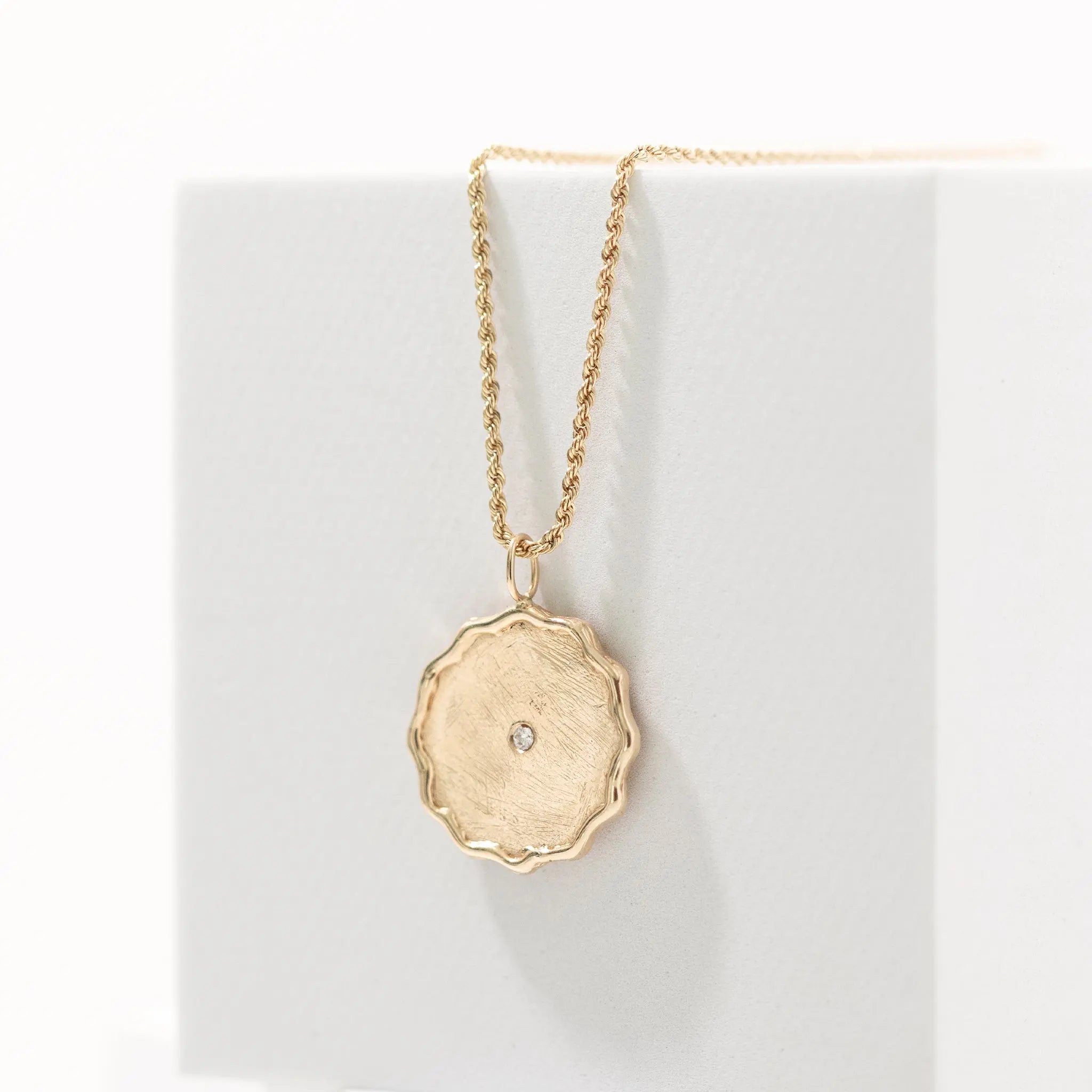 Wavy Disc Pendant Mary Frances Maker